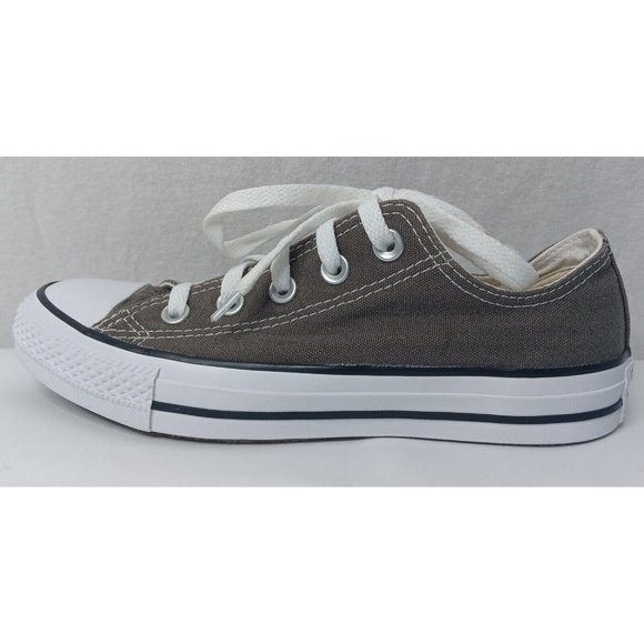 Converse All Star Womens 6 Mens 4 Shoes Low Top Gray Canvas Sneakers Lace Up - Picture 5 of 16